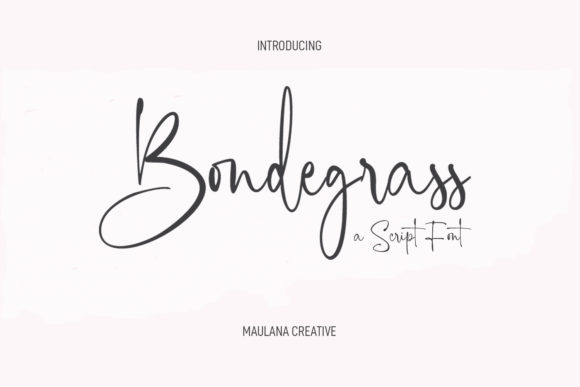 Bondegrass Script: A Stylish Font for Editorial Design
