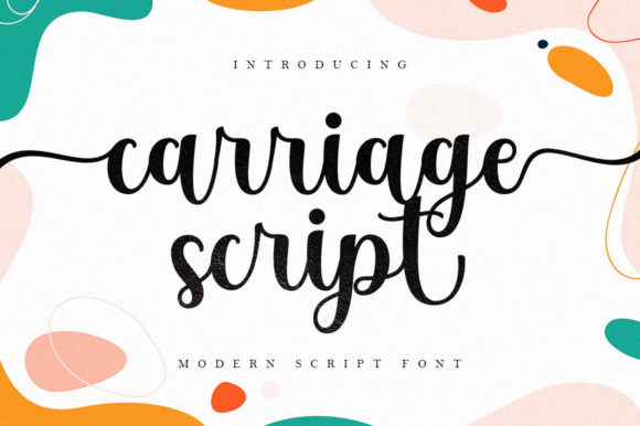 Carriage Script: A Elegant Font for Business Branding