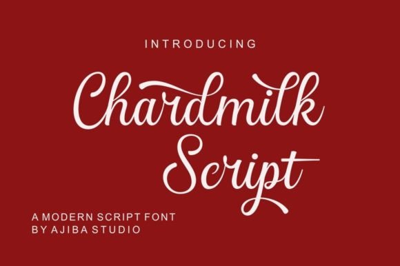 Chardmilk Script: A Refined Display Font