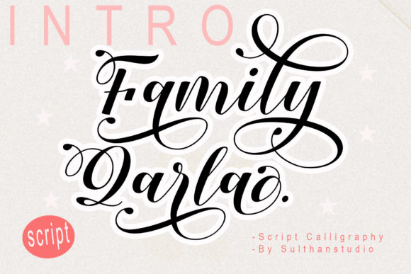 Family Qarla Script: A Font That Elevates Your Brand