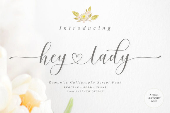Hey Lady Script: A Flowing Font for Creative Projects