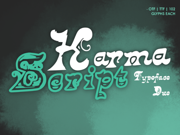 Karma Script Duo Font for Business