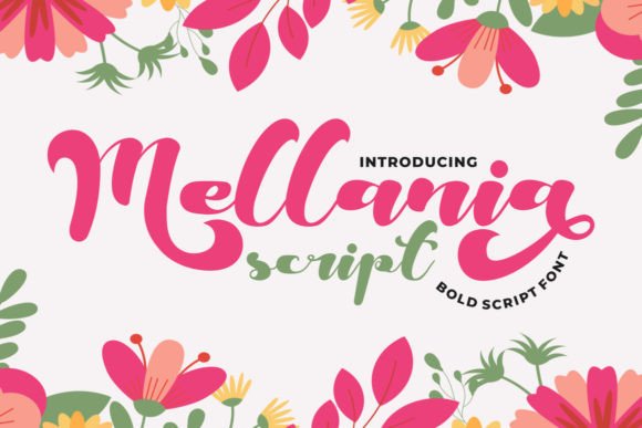 Mellania Script: A Bold, Cute Display Font