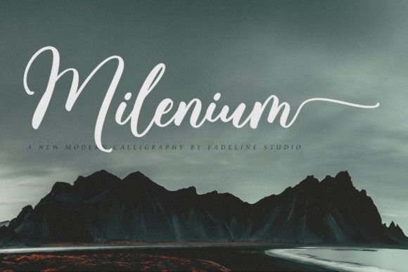 Milenium Script: A Dazzling Display Font