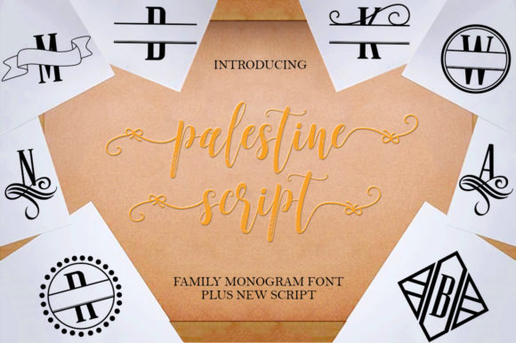 Palestine Script and Monogram Font