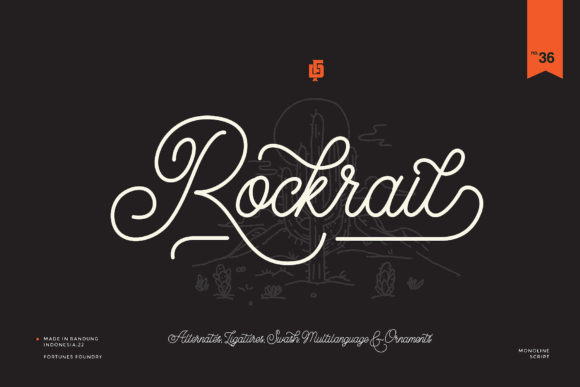 Rocktrail Script: A Vintage Font for Editorial Design