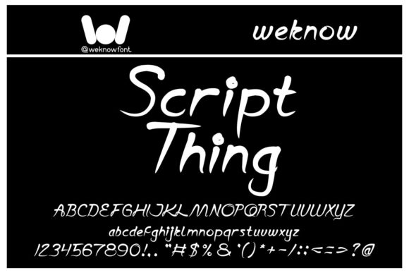 Script Thing: A Handwritten Font for Creative Web Design