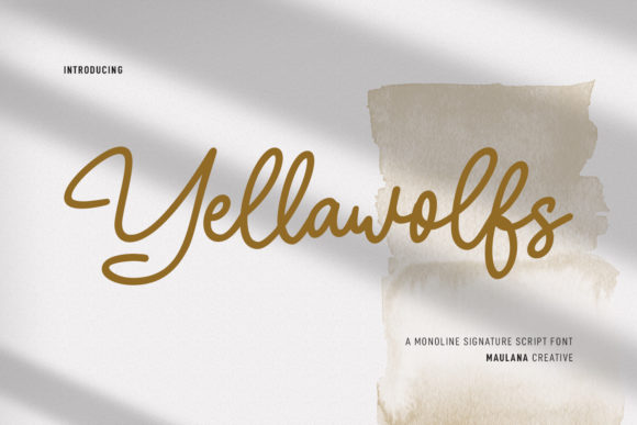 Yellawolfs Script: A Font for Elegant Expression