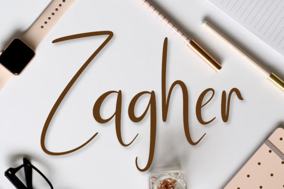 Zagher Script: A Handwritten Font for Web Design